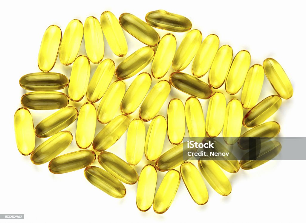 Omega 3 compresse di olio - Foto stock royalty-free di Antiossidante