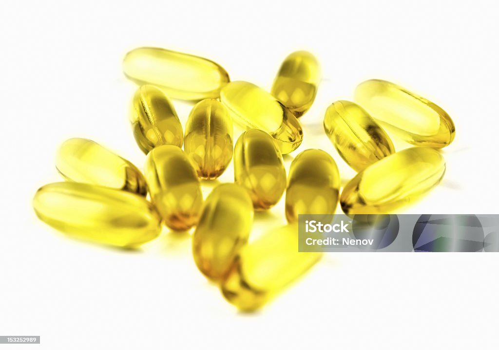 Omega 3 compresse di olio - Foto stock royalty-free di Antiossidante