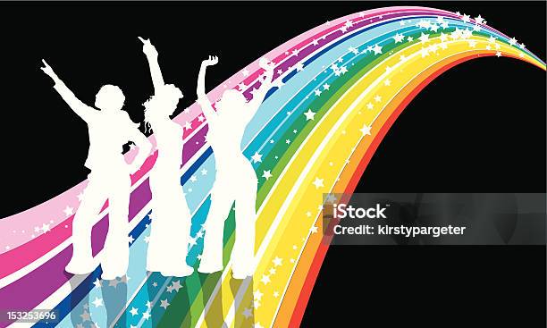 Discotänzer Stock Vektor Art und mehr Bilder von 1970-1979 - 1970-1979, Disco-Tanz, Frauen