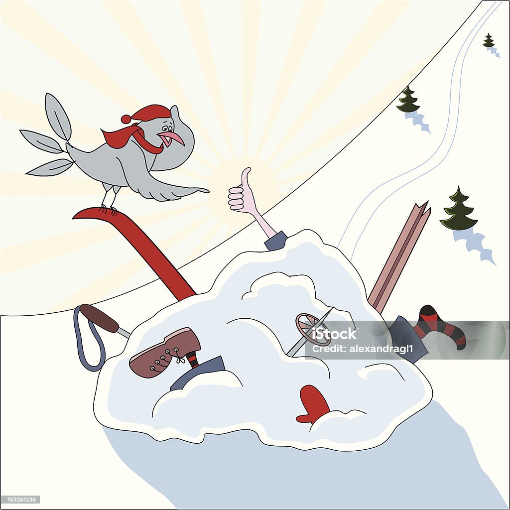 sport zimowy - Grafika wektorowa royalty-free (Czynność)