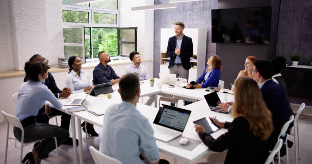 istock Company Inside Meeting In Office Boardroom 1532619551