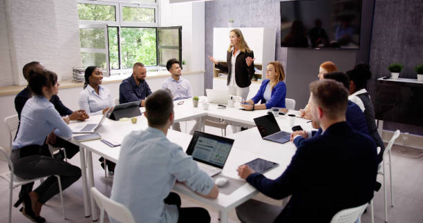 istock Company Inside Meeting In Office Boardroom 1532619580