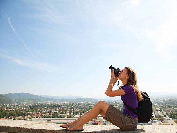 istock Young lady photographer outdoors 153262038