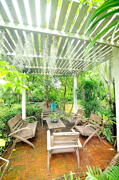 istock chairs in the garden 153262581