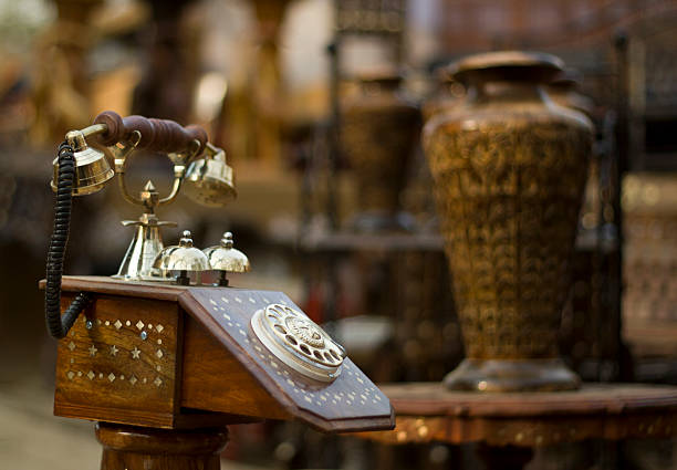 istock Antique wooden phone 153264765