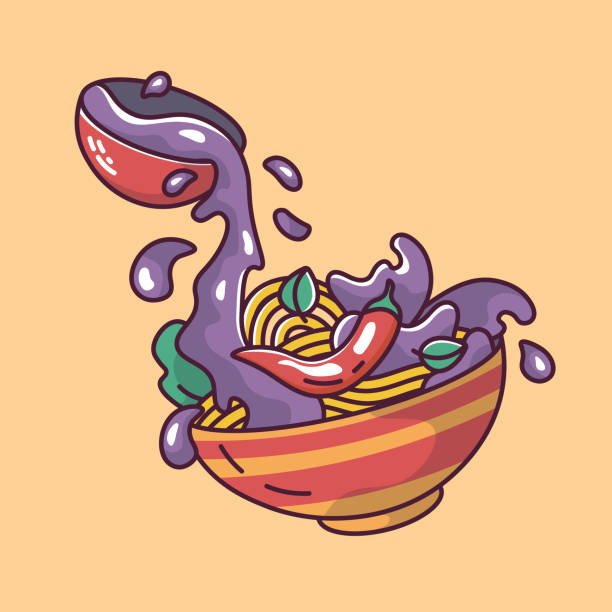 istock spicy asian food red chili sauce cartoon style 1532667565