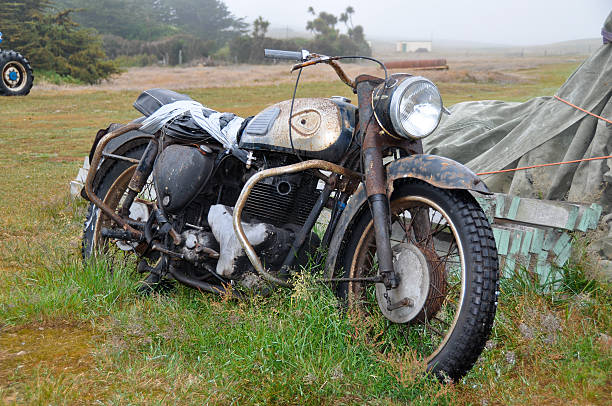 istock Rusting motor cycle Falkland Islands 153267000