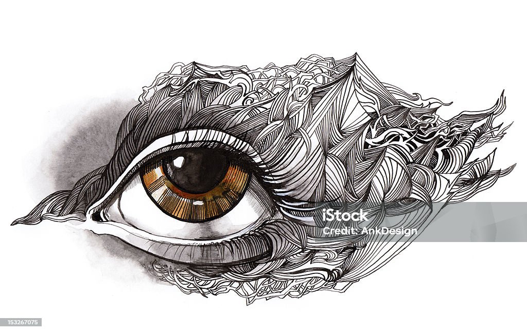 Abstract Color Eye Vector Abstract Eye Stock Illustration - Download Image Now - Beauty, Brown ...