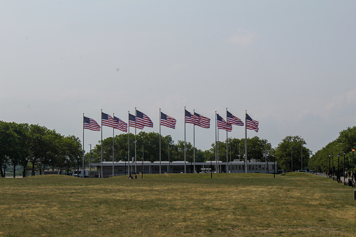 Liberty State Park Flags