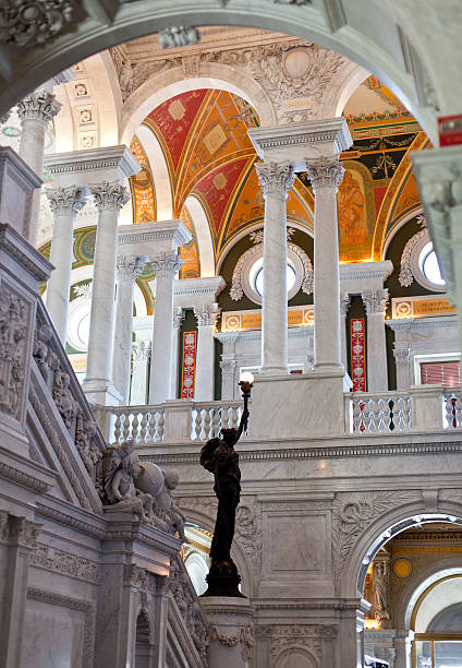 istock Ceiling of Library Congress in Washington DC 153267765