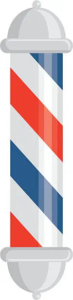 Vector illustration of Barber Pole Icon