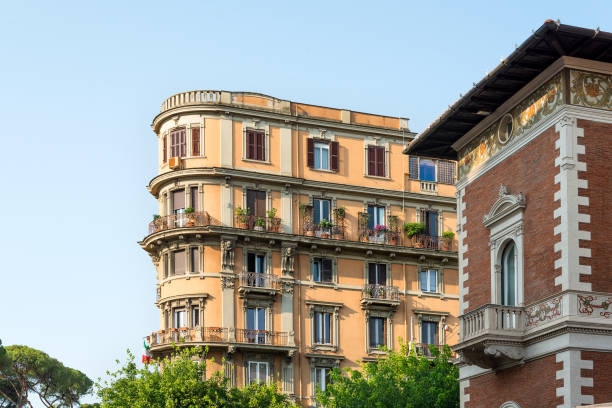 istock Renaissance balcony on a mediterranean building with shutters 1532705756