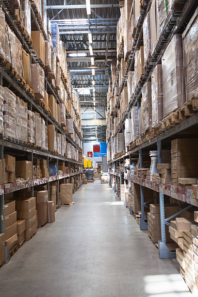 istock Warehouse with goods in retail merchandise shop 153270990