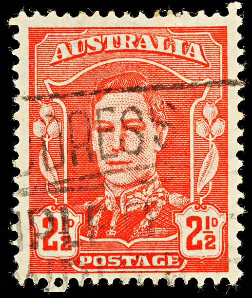 istock Vintage Australian Postage Stamp 153272753