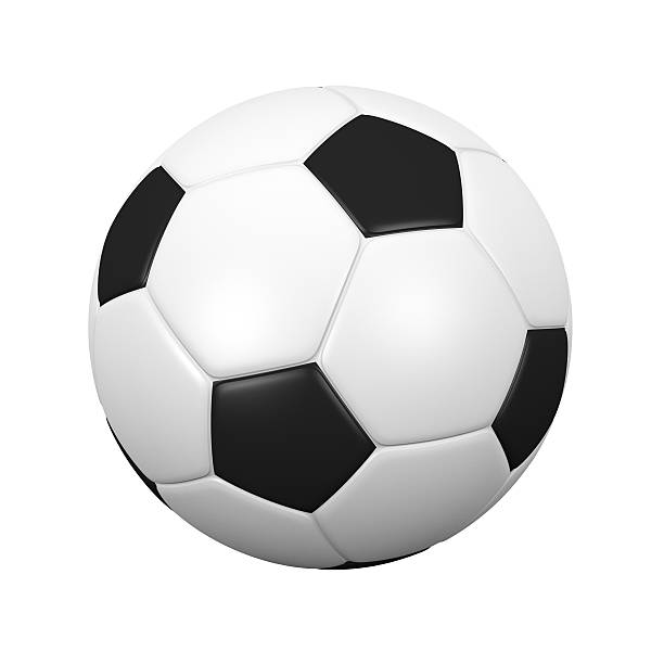 isolated soccer ball stock photo