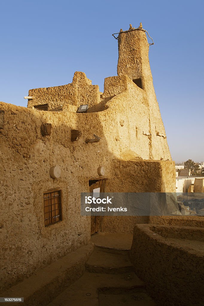 Antiga mesquita de Shali Fortaleza, no oásis de Siwa - Foto de stock de Forte royalty-free