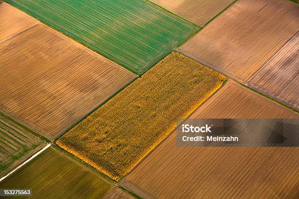 Rural Landscape With Fields Stock Photo - Download Image Now - Agriculture, Aerial View, Farm