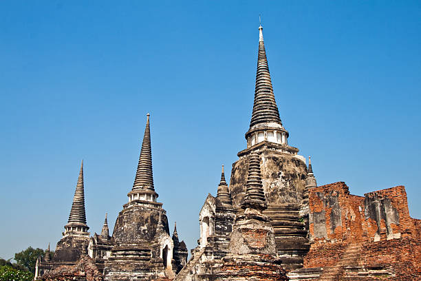 berühmte tempel in wat phra si sanphet-tempel - sanphet palace stock-fotos und bilder