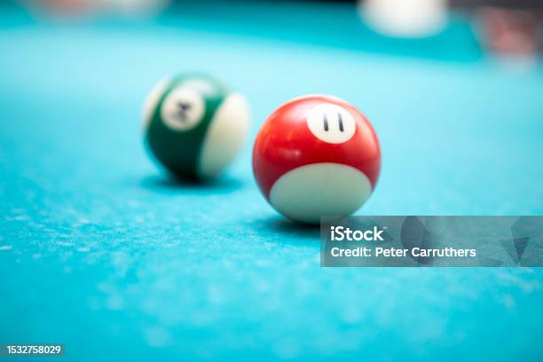 Turquoise Pool Table Pool Balls On A Turquoise Coloured Pool Table Stock Photo - Download ...