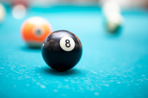 taken with a fisheye lens of billiards or pool balls.