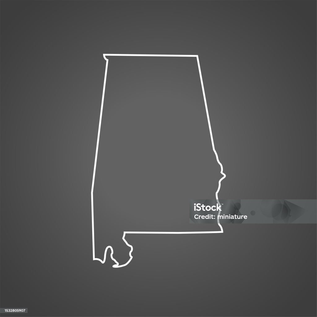 Alabama State Background Alabama Map Stock Illustration - Download Image Now - Abstract, Alabama ...