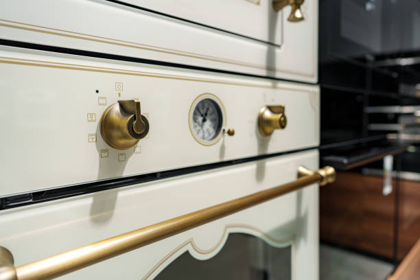 New ovens in household appliance section in store