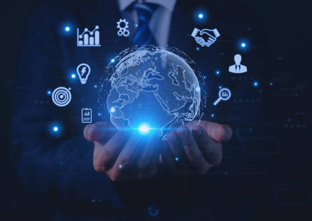 istock Businessman using technology applications to connect to global internet on hand 1532876257