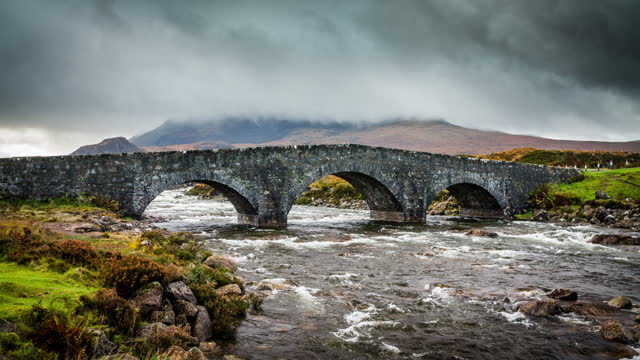 Old stone bridge in the Scottish Highlands