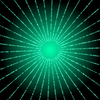 Laser light from central origin