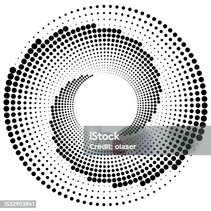 istock Swirl pattern of dots 1532903841