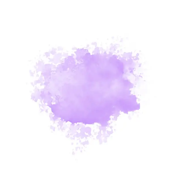 Vector illustration of Abstract purple watercolor water splash. Vector watercolour texture in violet color