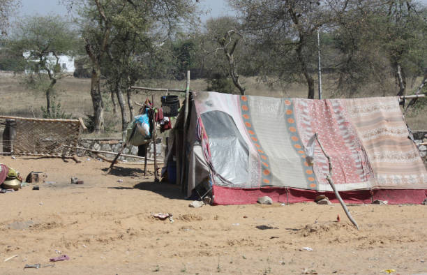 istock tent - traditional accommodation in India 1533050581