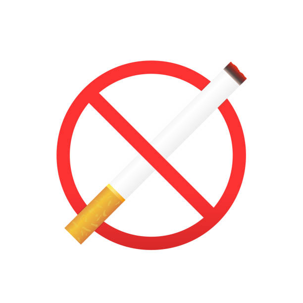 istock No smoking red sign isolated on white background. Trendy forbidden icon for cigarette, tobacco. Red color prohibition vector symbol, flat style illustration design. Vector illustration 1533063277