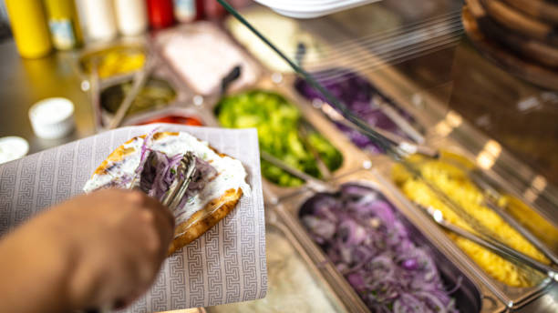 istock Fresh salad goes great with gyros 1533173307