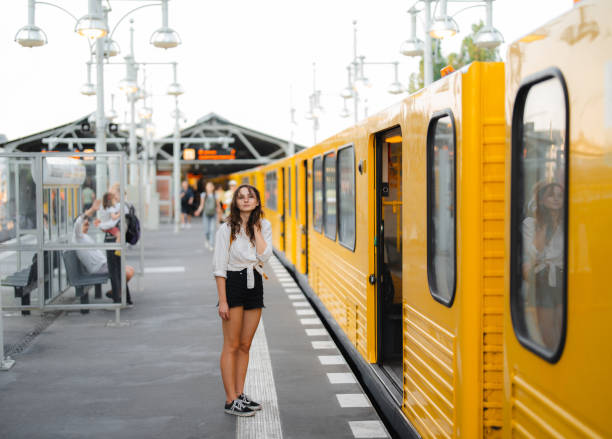 istock Woman embarking the train in Berlin 1533259635