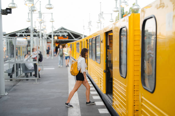 istock Woman embarking the train in Berlin 1533260166