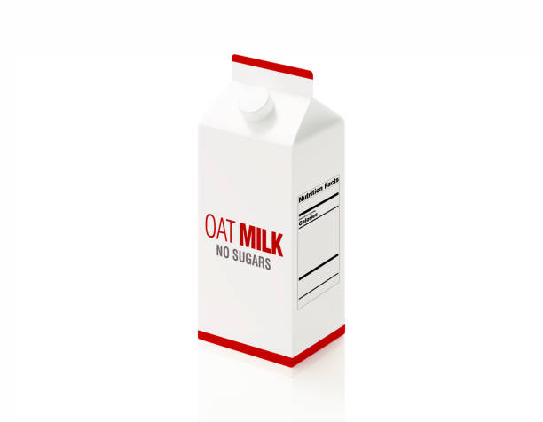 istock Oat Milk Logo Printed Milk Package On White Background 1533432527