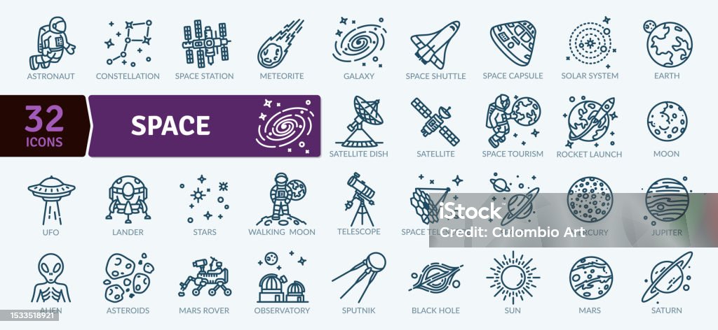 Space Icon Code Space Stock Illustration - Download Image Now - Outer Space, Space ...