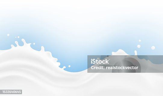istock White wave along with drips and splashes. Vector illustration. Can be use for your design. 1533540645