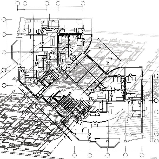 Architectural background vector art illustration