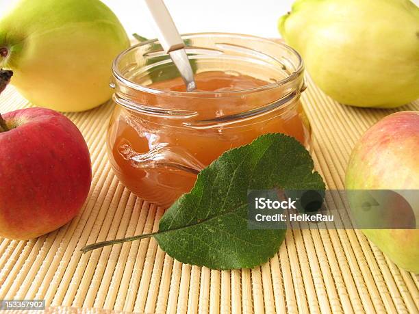 Orange Jam Surrounded By Quince And Apples Stock Photo - Download Image Now - Apple - Fruit, Fruit, Horizontal