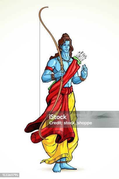 Lord Rama Stock Illustration - Download Image Now - God, Vishnu, Ramayana -  iStock