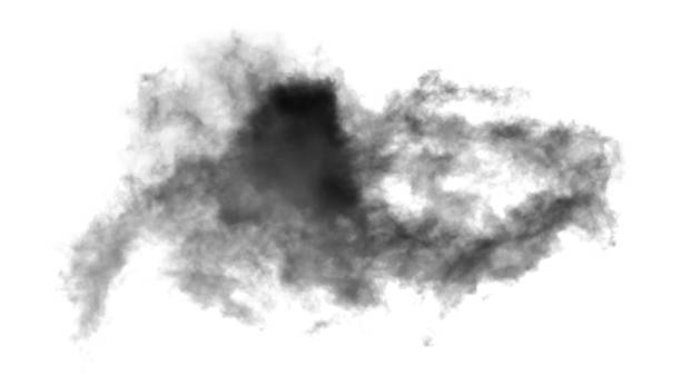 istock white cloud Isolated on white background,Smoke Textured,brush effect 1533618873