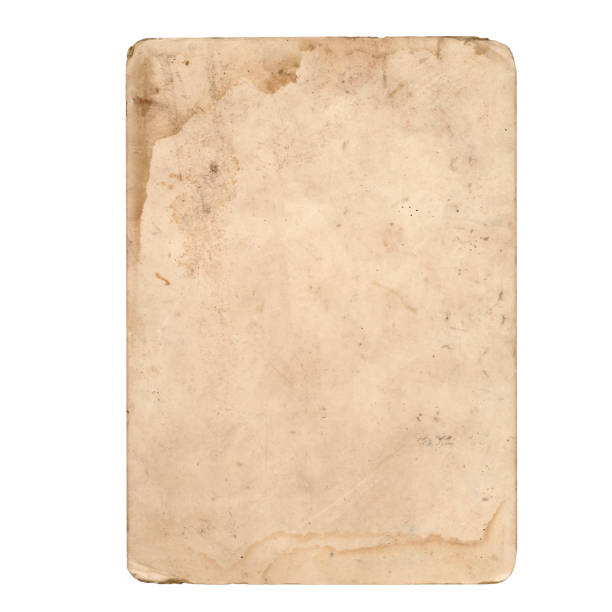 istock Old paper texture isolated on white background 1533624023