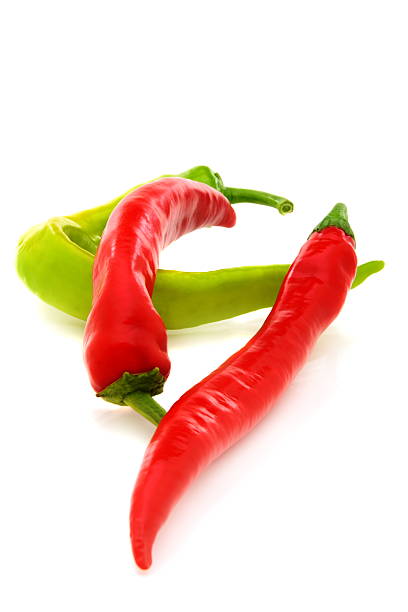 istock Two red and one green pepper. 153362530