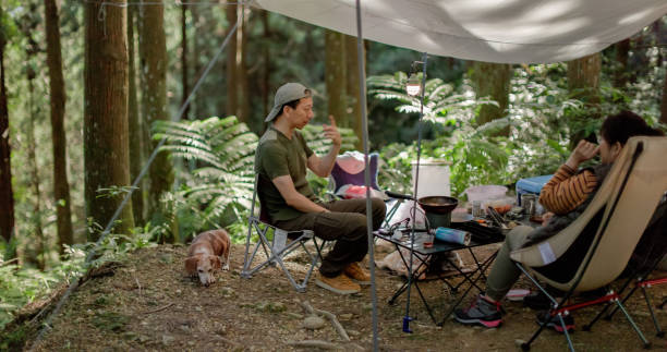istock Enjoy a moment of relaxation and tranquility while camping in the wild 1533628507