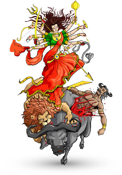 Goddess Durga Stock Illustration - Download Image Now - Durga, Navratri,  Culture of India - iStock