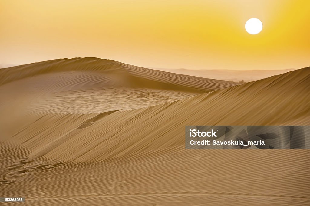 Dunas de areia do deserto - Foto de stock de Animais de Safári royalty-free