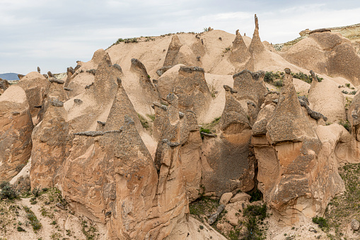 The small fairy chimneys in the valley form a lunar landscape by their strange look. The valley also has many animal shaped rocks.  If you let your imagination run free you will find many different animal shaped rocks.