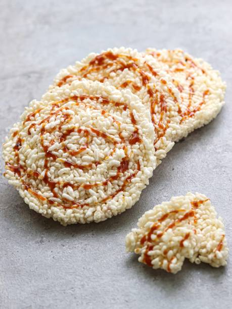 istock Rengginang manis or Sweet Rice Crackers with Brown Sugar 1533648324